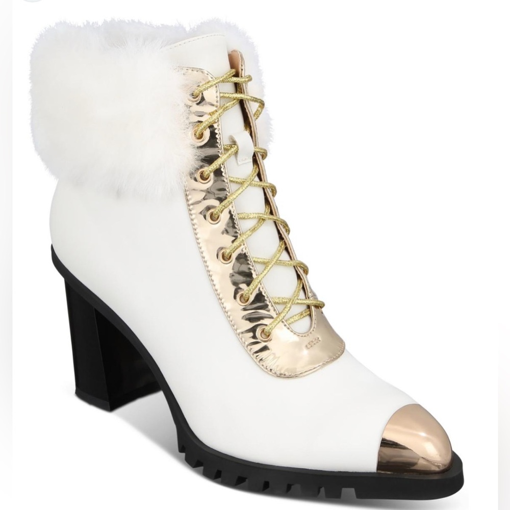 💚💚🌼NIB Things II Come Womens Maliyana Faux Leather Booties Ankle Boots.